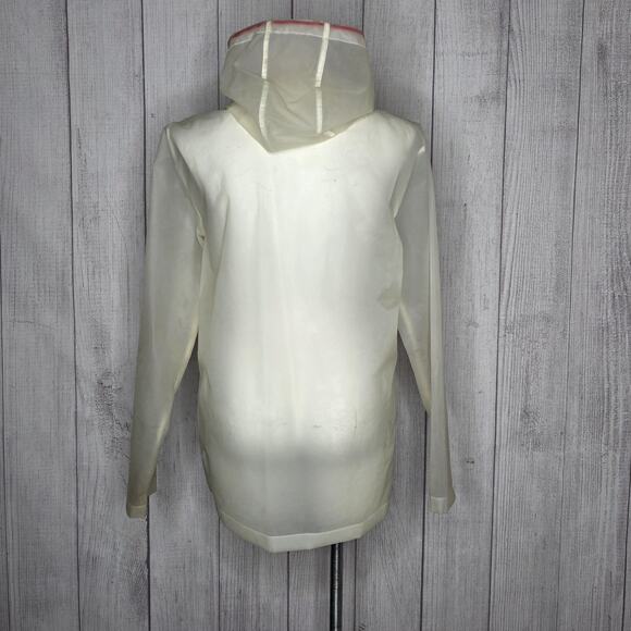 Salem7 x Zumiez Lee Solo Clear Heart Pocket Raincoat Jacket, sz Large - Picture 5 of 6